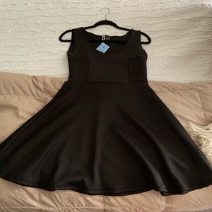 Black skater dress